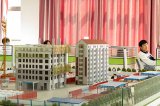 武漢市建設(shè)學(xué)校工地沙盤模型